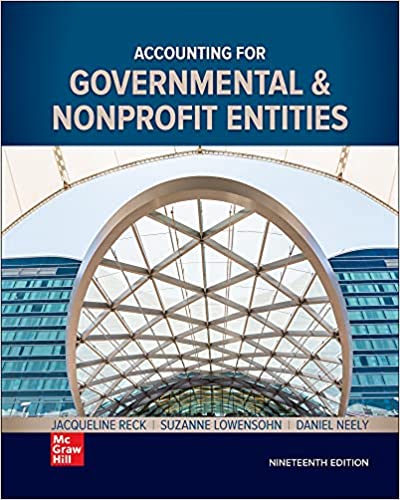 Accounting For Governmental & Nonprofit Entities 19th Edition By Jacqueline Reck And Suzanne Lowensohn And Daniel Neely 2022 Instructor Solution Manual