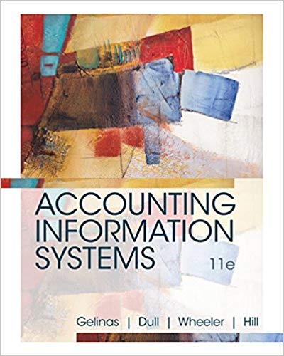 Accounting Information Systems 11th Edition Ulric J. Gelinas Richard B. Dull Patrick Wheeler Mary Callahan Hill Solution Manual.jpg