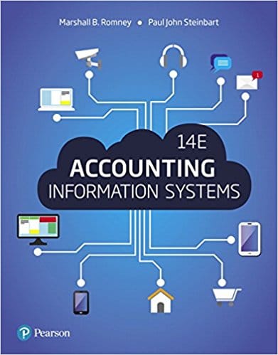 Accounting Information Systems 14e Marshall B. Romney Paul J. Steinbart Instructor Solution Manual.jpg