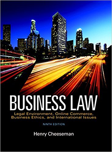 Business Law 9th Edition Henry R. Cheeseman Instructorsolution Manual.jpg