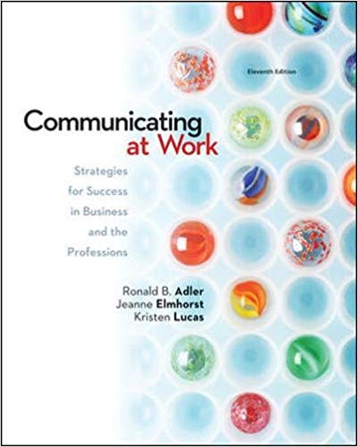Communicating At Work Principles And Practices For Business And The Professions 11e Ronald B. Adler Elmhorst Lucas Test Bank.jpg