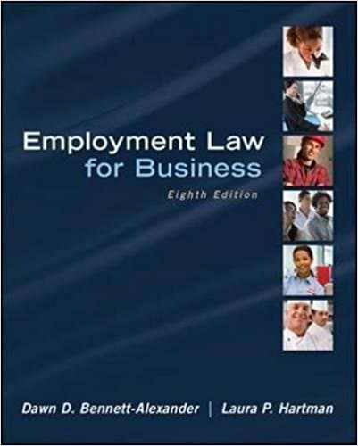 Employment Law For Business 8edawn D. Bennett Alexander Laura P. Hartman Instructor Solution Manual.jpg