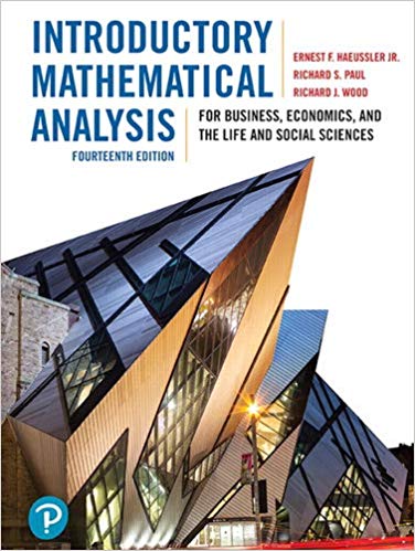 Introductory Mathematical Analysis For Business Economics And The Life And Social Sciences 14e Richard S. Paul Richard J. Wood Richard J. Wood.jpg