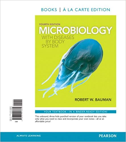 Microbiology With Diseases By Body System 4th Edition By Robert W. Bauman Ph.d Test Bank..jpg