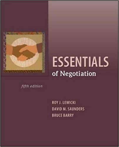 Negotiation 5e Roy Lewicki David Saunders Bruce Barry Test Bank.jpg