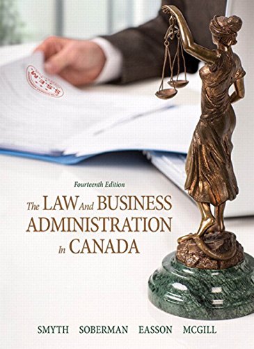 The Law And Business Administration In Canada 14e J.e. Smythdan Soberman Alex Easson Shelley Mcgill Test Bank.jpg
