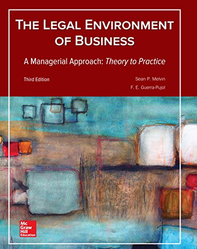 The Legal Environment Of Business A Managerial Approach Theory To Practice 3e Sean P. Melvin F.e. Guerra Pujol Test Bank.jpg