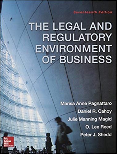 The Legal And Regulatory Environment Of Business 17e Pagnattaro R. Cahoy M. Magid Reed Test Bank.jpg